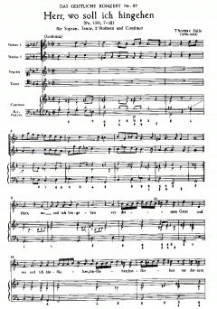Herr, wo soll ich hingehen (Thomas Selle) 