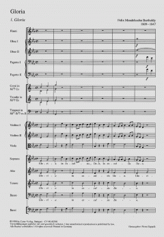 Gloria in Es-Dur von Felix Mendelssohn Bartholdy 