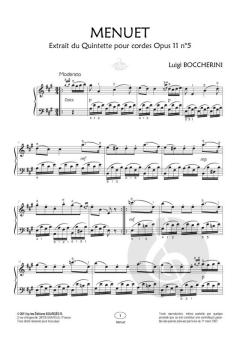 Menuet Opus 11 No5 von Luigi Boccherini 