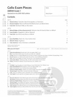 Cello Exam Pieces 2020-2023, ABRSM Grade 1, Score, Part & CD im Alle Noten Shop kaufen
