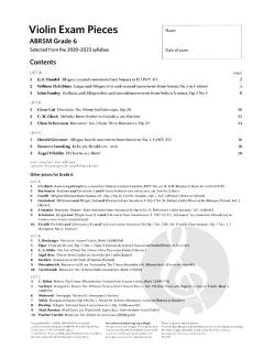 Violin Exam Pieces 2020-2023, ABRSM Grade 6, Score & Part im Alle Noten Shop kaufen