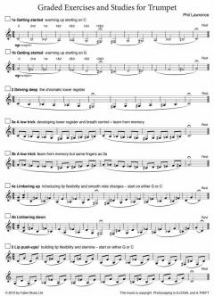 Graded Exercises and Studies for Trumpet and other valved brass instruments von Philip Lawrence im Alle Noten Shop kaufen