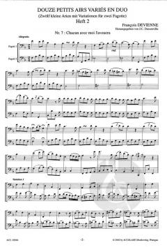 12 petits airs varies en duo 1 von François Devienne 