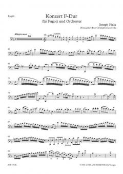 Fagottkonzert F-Dur von Joseph Fiala im Alle Noten Shop kaufen
