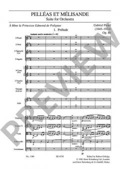 Pelléas et Mélisande Op. 80 von Gabriel Fauré (Download) 