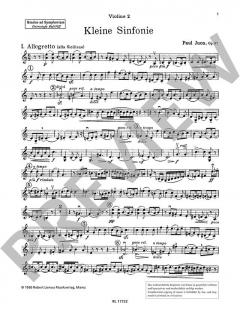 Kleine Sinfonie op. 87 von Paul Juon (Download) 