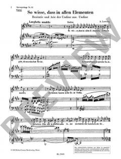 So wisse, dass in allen Elementen (Undine) von Albert Lortzing (Download) 