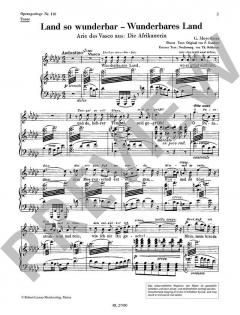 Land so wunderbar – Was sagten sie (Afrikanerin) von Giacomo Meyerbeer (Download) 