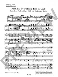 Nein, das ist wirklich doch zu keck (Lustige Weiber) von Otto Nicolai (Download) 