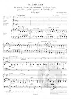 Trio Miniaturen für Violine (Klarinette), Violoncello (Viola) und Klavier von Paul Juon (Download) 