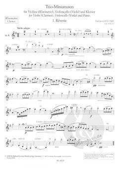 Trio Miniaturen für Violine (Klarinette), Violoncello (Viola) und Klavier von Paul Juon (Download) 