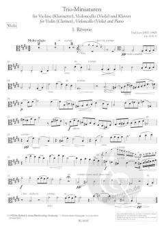 Trio Miniaturen für Violine (Klarinette), Violoncello (Viola) und Klavier von Paul Juon (Download) 