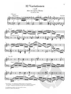 32 Variationen c-moll WoO 80 von Ludwig van Beethoven 