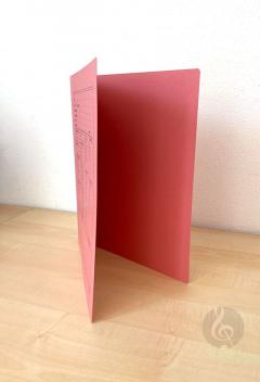Notenumschlag Quart-Format rot 