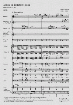 Missa in Tempore Belli HOB22/9 von Joseph Haydn 