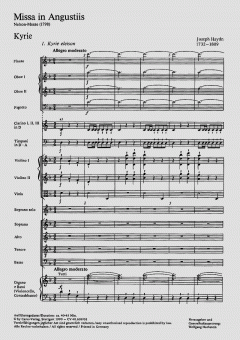 Missa in Angustiis HOB22/11 von Joseph Haydn 