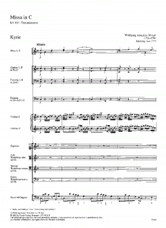 Missa in C-Dur KV167 (W.A. Mozart) 