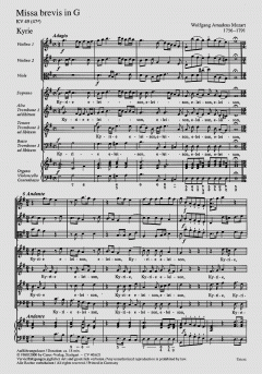 Missa brevis in G-Dur KV49 (W.A. Mozart) 