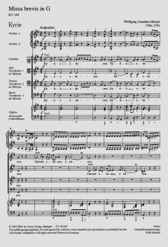 Missa brevis in G-Dur KV140 (W.A. Mozart) 