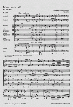 Missa brevis in D-Dur KV194 (W.A. Mozart) 