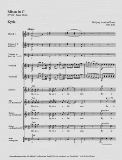 Missa in C-Dur KV258 (W.A. Mozart) 