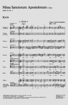 Missa Sanctorum Apostolorum in C-Dur op. 19 (Johann Valentin Rathgeber) 