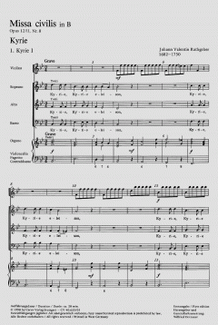 Missa civilis in B-Dur op. 12 (Johann Valentin Rathgeber) 