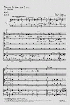 Messe brève no. 7 aux chapelles (Charles Gounod) 