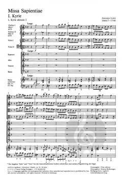 Missa Sapientiae von Antonio Lotti 