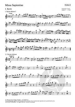 Missa Sapientiae von Antonio Lotti 