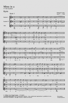 Missa in a-Moll (Antonio Lotti) 