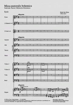 Missa pastoralis bohemica von Jan Jakub Ryba 