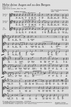 Hebe deine Augen auf; O beata et benedicta (Felix Mendelssohn Bartholdy) 