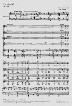 La charité (Die Liebe; Ewige Liebe, mächtiger Hort) (Gioachino Rossini) 