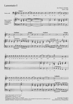 Zelenka: Drei Lamentationen zum Karsamstag von Jan Dismas Zelenka 