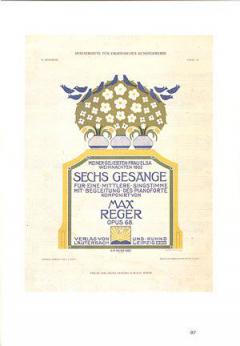 Reger: Blick in die Lieder von Max Reger 