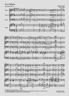 Ave Maria in A-Dur (Gabriel Fauré) 
