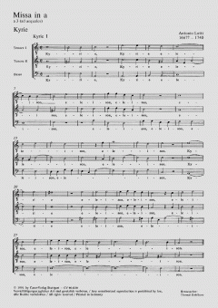Missa in a-Moll (Antonio Lotti) 