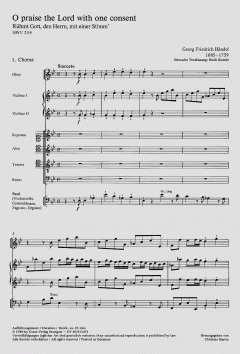 O praise The Lord HWV254 (Georg Friedrich Händel) 