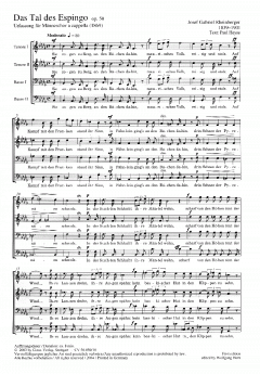 Das Tal des Espingo op. 50 von Joseph Gabriel Rheinberger 