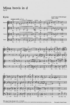 Missa brevis in d-Moll op. 83 (Joseph Gabriel Rheinberger) 