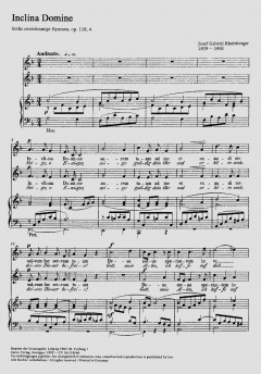 Inclina Domine (Neige, o Ewiger) (Joseph Gabriel Rheinberger) 