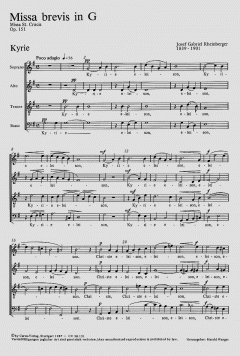 Missa St. Crucis in G-Dur op. 151 (Joseph Gabriel Rheinberger) 