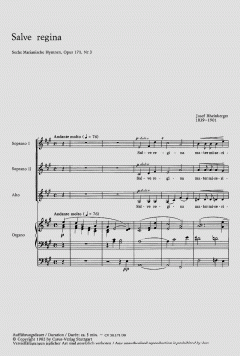 Ave maris stella op. 171 no. 4a von Joseph Gabriel Rheinberger 