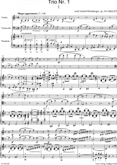 Klaviertrios (Gesamtausgabe, Bd. 30) (Joseph Gabriel Rheinberger) 
