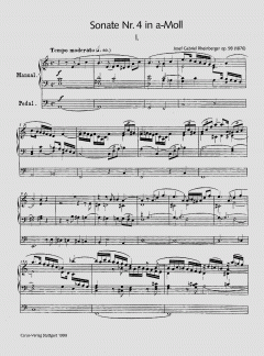 Orgelsonaten 1-10 (Gesamtausgabe, Bd. 38) von Joseph Gabriel Rheinberger im Alle Noten Shop kaufen (Partitur)