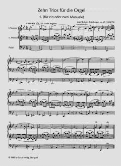 Kleinere Orgelwerke (Gesamtausgabe, Bd. 40) von Joseph Gabriel Rheinberger im Alle Noten Shop kaufen (Partitur)