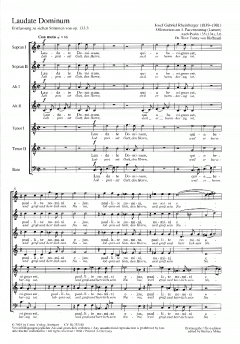 Laudate Dominum; Herr, in deiner Kraft (Joseph Gabriel Rheinberger) 
