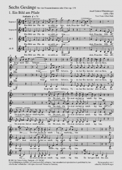 Weltliche Musik für Frauenchor a cappella (Download) 