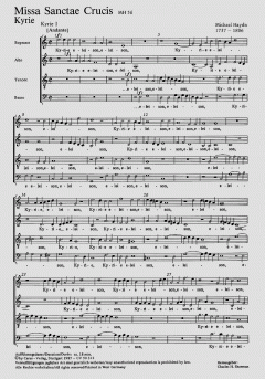 Missa Sanctae Crucis MH56 (Johann Michael Haydn) 